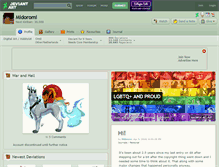 Tablet Screenshot of midoromi.deviantart.com