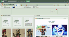 Desktop Screenshot of devinthehedgehog1.deviantart.com