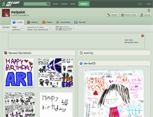 Tablet Screenshot of melpalot.deviantart.com