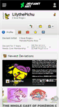 Mobile Screenshot of lilythepichu.deviantart.com