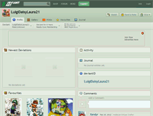 Tablet Screenshot of luigidaisylaura21.deviantart.com