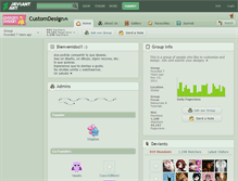 Tablet Screenshot of customdesign.deviantart.com