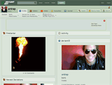 Tablet Screenshot of antrap.deviantart.com