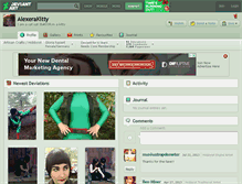 Tablet Screenshot of alexerakitty.deviantart.com