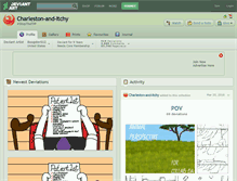 Tablet Screenshot of charleston-and-itchy.deviantart.com