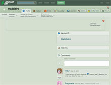 Tablet Screenshot of madelaire.deviantart.com