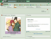 Tablet Screenshot of ellisama.deviantart.com