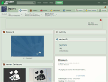 Tablet Screenshot of jayzyro.deviantart.com