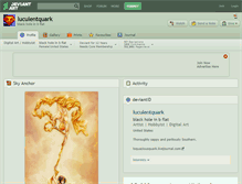 Tablet Screenshot of luculentquark.deviantart.com