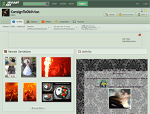 Tablet Screenshot of consigntooblivion.deviantart.com