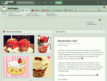 Tablet Screenshot of mellosaur.deviantart.com
