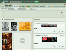 Tablet Screenshot of johnnyoz.deviantart.com