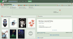 Desktop Screenshot of evilchrischris.deviantart.com