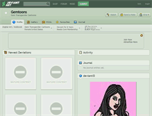 Tablet Screenshot of gemtoons.deviantart.com