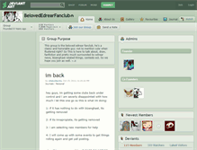 Tablet Screenshot of belovededrearfanclub.deviantart.com