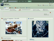 Tablet Screenshot of nightlyre.deviantart.com
