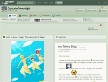 Tablet Screenshot of crystal-of-moonlight.deviantart.com