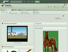 Tablet Screenshot of firehcat.deviantart.com