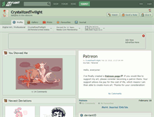 Tablet Screenshot of crystallizedtwilight.deviantart.com