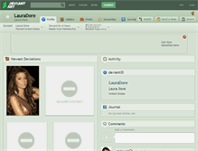 Tablet Screenshot of lauradore.deviantart.com