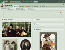 Tablet Screenshot of gemmiona.deviantart.com