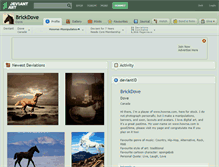 Tablet Screenshot of brickdove.deviantart.com
