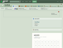Tablet Screenshot of cecilcat.deviantart.com