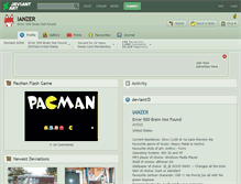 Tablet Screenshot of ianzer.deviantart.com