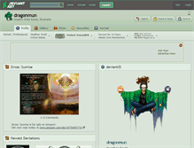 Tablet Screenshot of dragonmun.deviantart.com