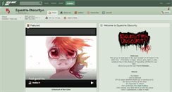 Desktop Screenshot of equestria-obscurity.deviantart.com