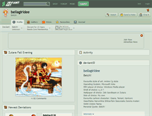 Tablet Screenshot of bellagirldee.deviantart.com