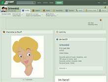 Tablet Screenshot of grimmkid.deviantart.com