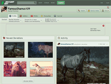 Tablet Screenshot of famousshamus109.deviantart.com