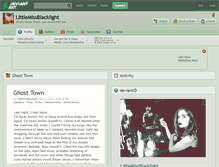 Tablet Screenshot of littlemissblacklight.deviantart.com