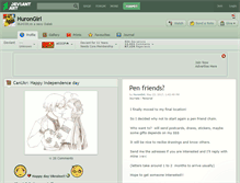 Tablet Screenshot of hurongirl.deviantart.com