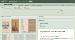 Desktop Screenshot of dusty-archives.deviantart.com
