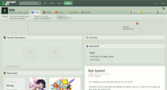 Desktop Screenshot of lutie.deviantart.com