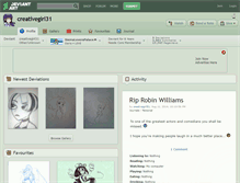 Tablet Screenshot of creativegirl31.deviantart.com