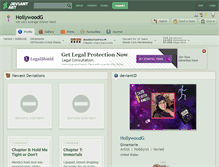 Tablet Screenshot of hollywoodg.deviantart.com