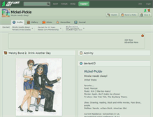 Tablet Screenshot of nickel-pickle.deviantart.com