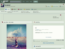 Tablet Screenshot of breaked.deviantart.com
