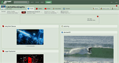 Desktop Screenshot of catchawavegraphix.deviantart.com