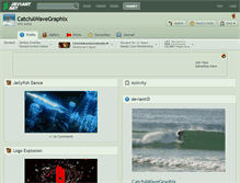 Tablet Screenshot of catchawavegraphix.deviantart.com