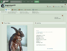 Tablet Screenshot of dragonslayer09.deviantart.com