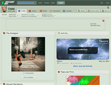 Tablet Screenshot of chebi.deviantart.com