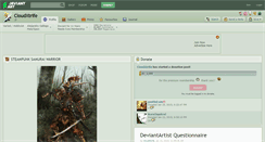 Desktop Screenshot of cloudxtrife.deviantart.com