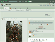 Tablet Screenshot of cloudxtrife.deviantart.com