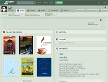 Tablet Screenshot of jxe.deviantart.com