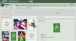 Desktop Screenshot of espectre.deviantart.com