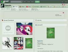 Tablet Screenshot of espectre.deviantart.com